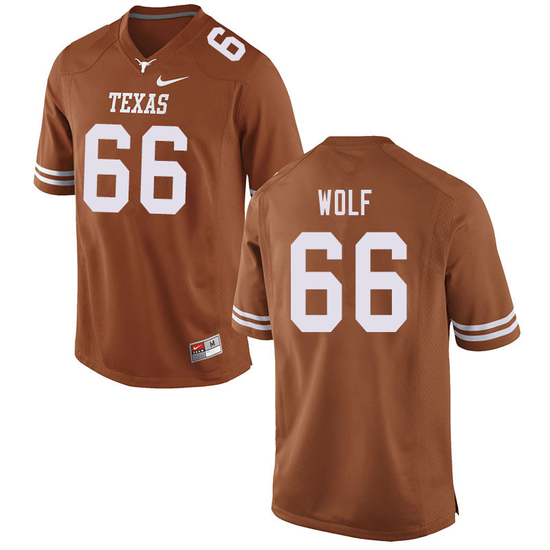 Men #66 Chad Wolf Texas Longhorns College Football Jerseys Sale-Orange